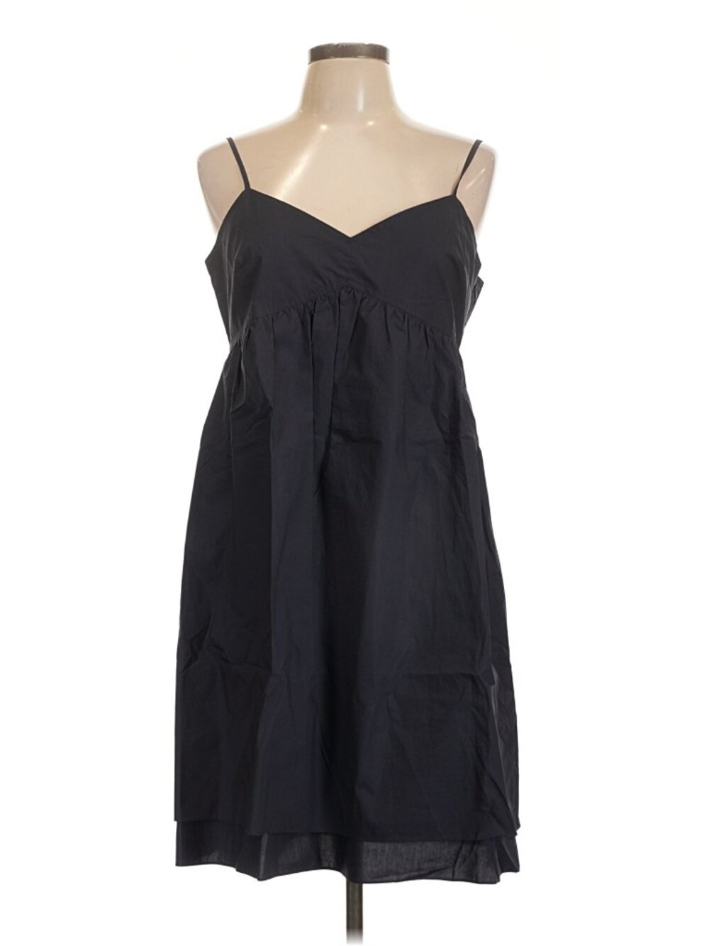 NWT Derek Lam 10 Crosby Navy Cotton Shift Slip Dress, 12